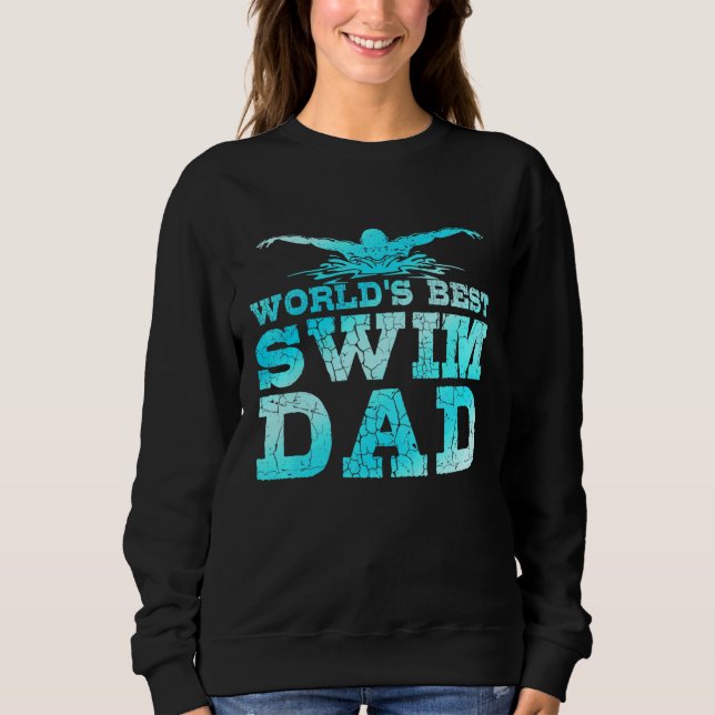 Världens bästa Simma Pappa Swimming Swimmer T Shirt (Framsida)