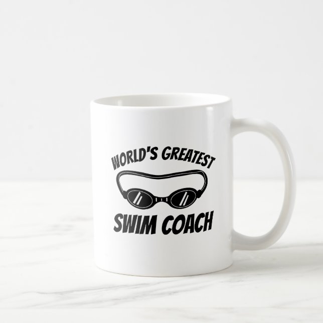 Världens bästa simtränare kaffemugg present (Höger)