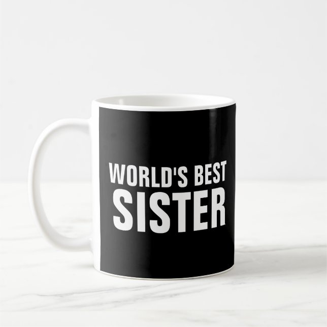 VÄRLDENS BÄSTA SISTER COFFEE MUGG (Vänster)