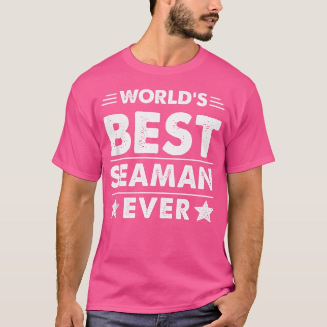 Världens Bästa Sjöman Någonsin T Shirt (Framsida)