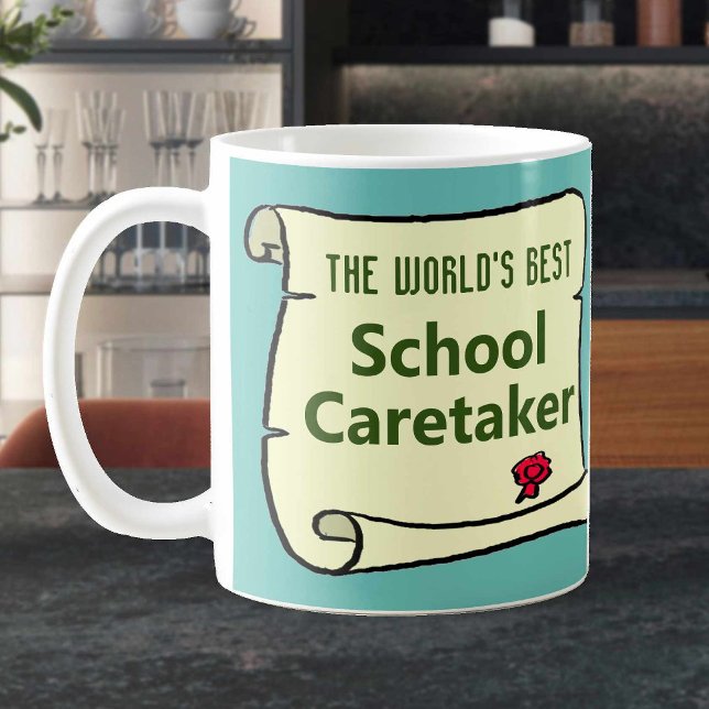 Världens bästa skolmätare. kaffemugg (Skapare uppladdad)