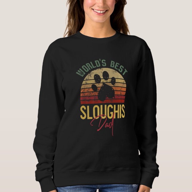 Världens bästa Sloughis Pappa Sloughis Pappa T Shirt (Framsida)