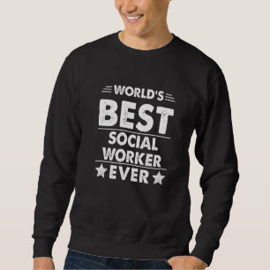 Världens Bästa Socialarbetare Någonsin Lång Ärmad Tröja