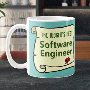 Världens bästa Software Ingenjör. Kaffemugg