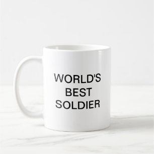 Världens bästa soldat kaffemugg