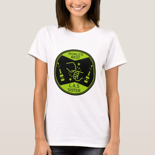 Världens bästa som en syster t shirt (Framsida)