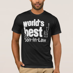 Världens bästa SON-IN-LAW Grunge-text V20J T-shirt