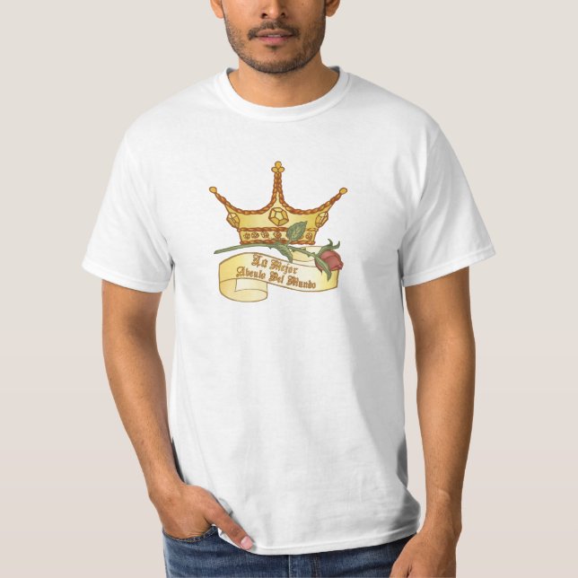 Världens Bästa Spanske Farfar Tee Shirt (Framsida)