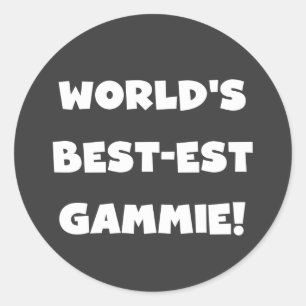Världens bästa spel - svartvitt och svartvitt runt klistermärke