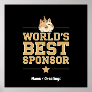 Världens bästa sponsor någonsin livsmedelsbankens poster