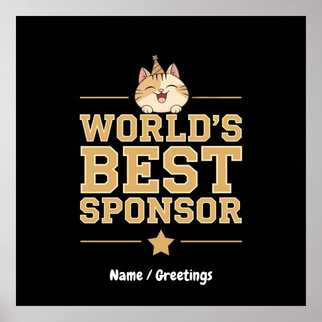Världens bästa sponsor någonsin livsmedelsbankens  poster (Framsidan)