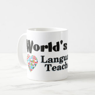 Världens bästa språklärare kaffemugg