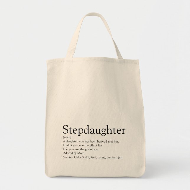 Världens Bästa Stedotter Definition Tygkasse (Framsidan)