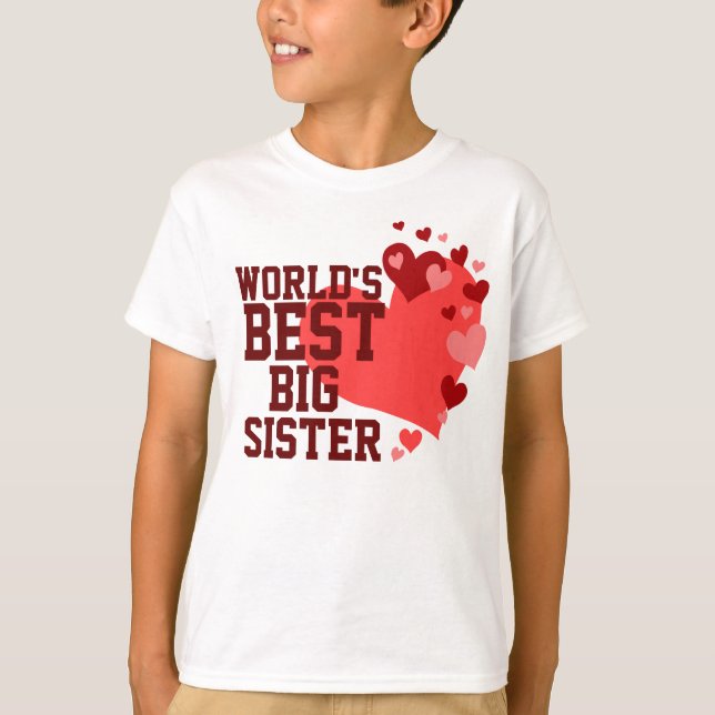 Världens bästa stora syster t-shirt (Framsida)