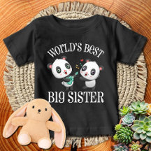 Världens Bästa Storasyster | Vit Text 🐼Pandas