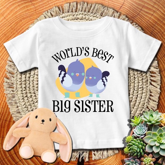Världens bästa storesyster | Söta fåglar T Shirt (Skapare uppladdad)