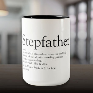 Världens bästa styvfar definition Två-Tonad mugg