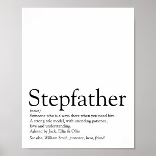 Världens bästa styvfar någonsin, definition av sty poster
