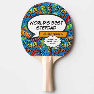 Världens bästa styvfar styvpappa cool rolig modern pingisracket