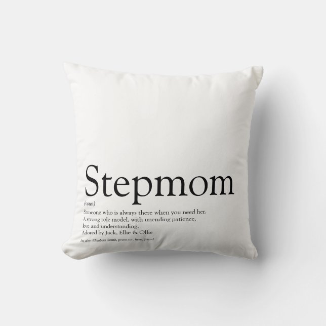 Världens bästa styvmamma någonsin, definition av s kudde (Framsida)