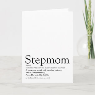Världens bästa styvmamma någonsin, Styvmamma Defin Kort