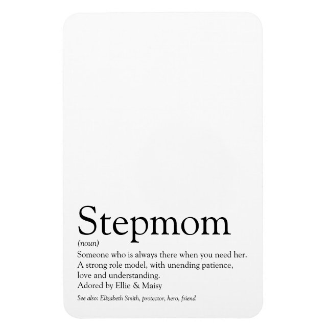 Världens bästa styvmamma någonsin, Styvmamma Defin Magnet (Vertikal)