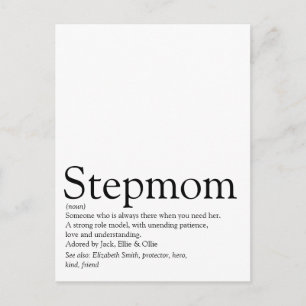 Världens bästa styvmamma någonsin, Styvmamma Defin Vykort