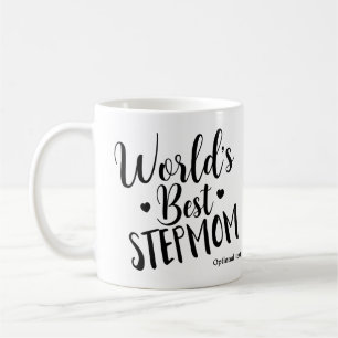 VÄRLDENS BÄSTA STYVMOR Födelsedag Personlig Anpass Kaffemugg