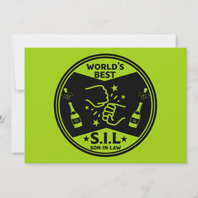 Världens bästa svärson julkort (Framsida)