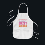 Världens bästa syster barnförkläde<br><div class="desc">Du tittar på världens bästa syster t-shirts och presenter. Kan vara personlig.</div>