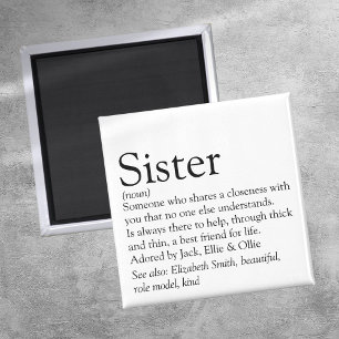 Världens Bästa Syster Definition Magnet