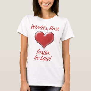Världens bästa syster-in-law t shirt