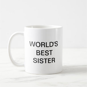 Världens bästa syster kaffemugg