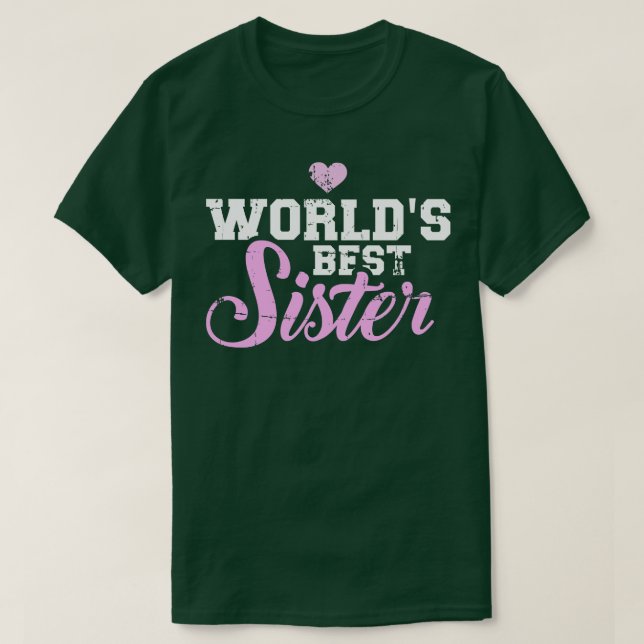 Världens bästa syster t shirt (Design framsida)