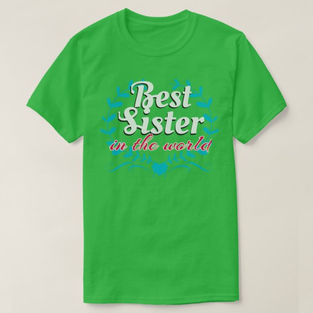 Världens bästa syster t shirt (Design framsida)