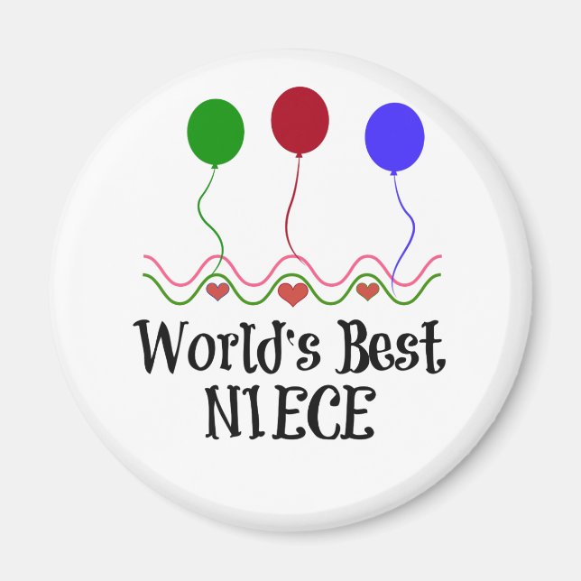 Världens bästa systerdotter magnet (Framsidan)