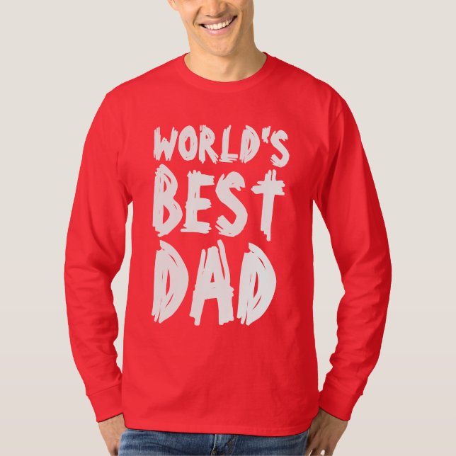 VÄRLDENS BÄSTA T-shirts med PAPPA (Framsida)