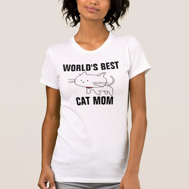 VÄRLDENS BÄSTA T-tröjor från CAT MAMMA Tee Shirt (Framsida)