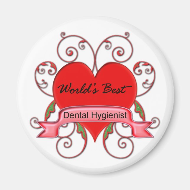 Världens bästa tandhygienist magnet (Framsidan)