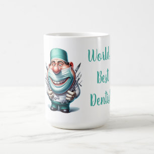 Världens bästa tandläkare kaffemugg