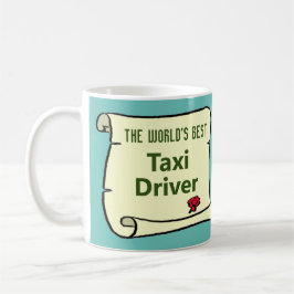 Världens bästa taxichaufför. kaffemugg