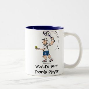 Världens bästa tennisspelare Kaffe mugg-gåva Två-Tonad Mugg