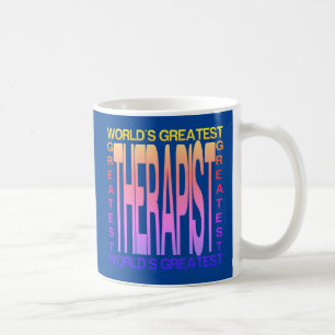 Världens bästa terapi kaffemugg