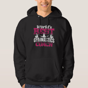 Världens bästa tjejers gymnastiktränare hoodie