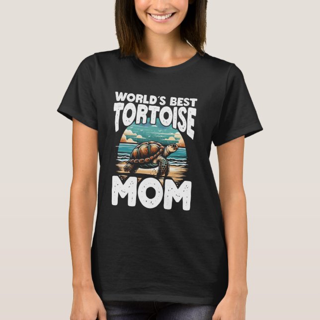 Världens bästa Tortoise Mamma T Shirt (Framsida)