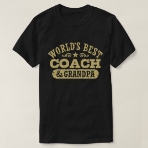 Världens bästa tränare och farfar t shirt