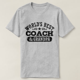 Världens bästa tränare och farfar tee shirt