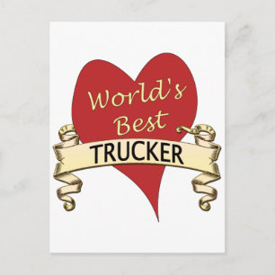Världens bästa Trucker Vykort