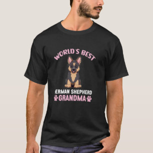 Världens bästa tyska herde mormor rolig tyska t shirt