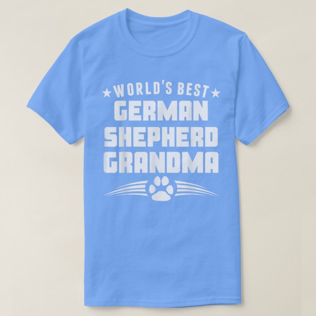Världens bästa tyska shepherd Grandma  T Shirt (Design framsida)